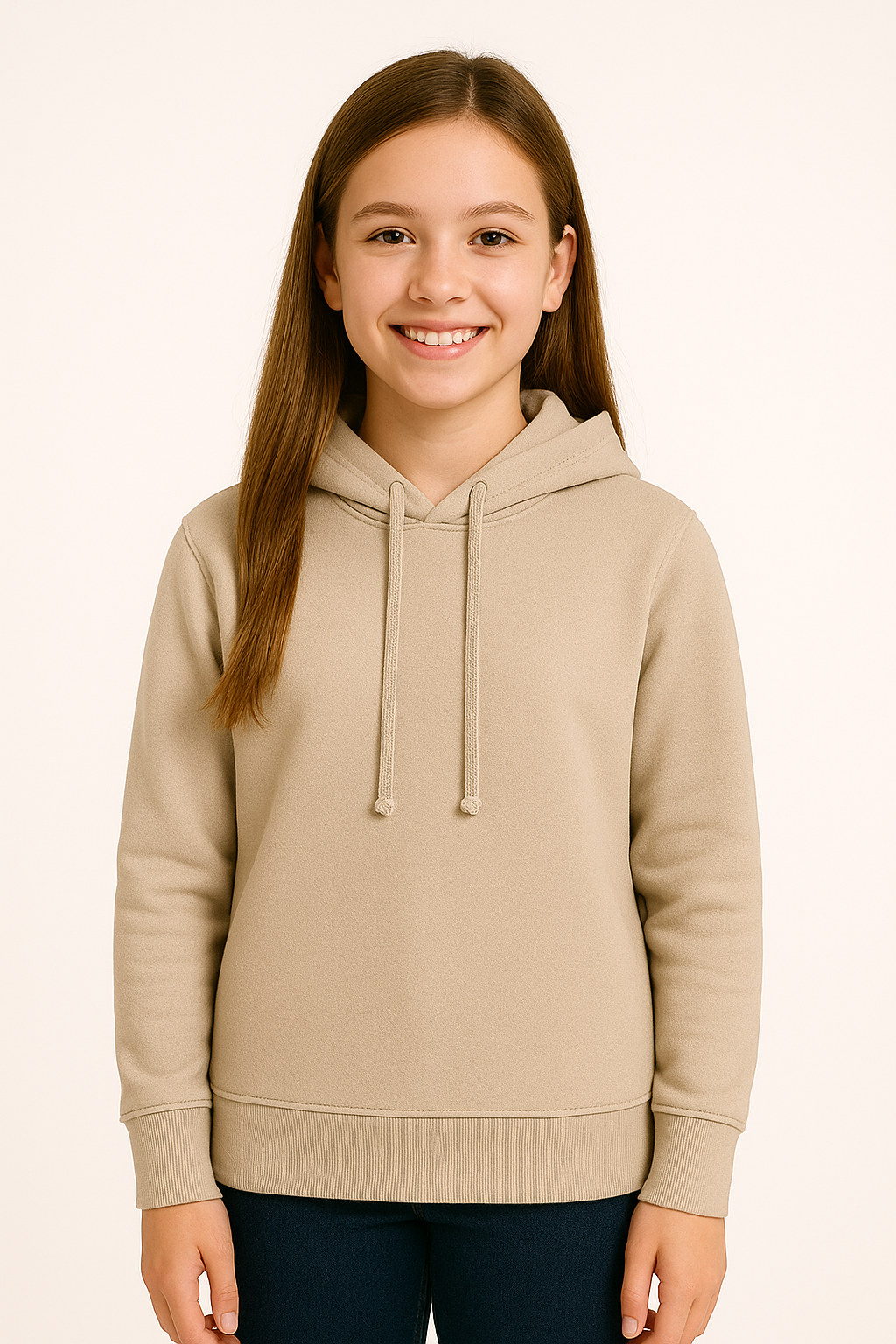 Hoodie unicolor arena para niña