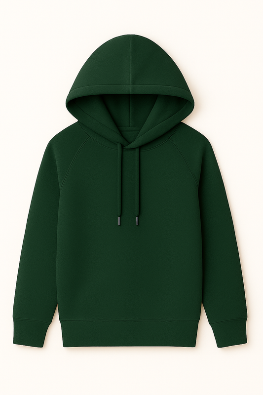 Hoodie para niño verde Unicolor