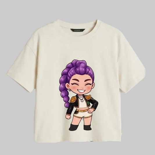 Camiseta overzise niñas mira kpop