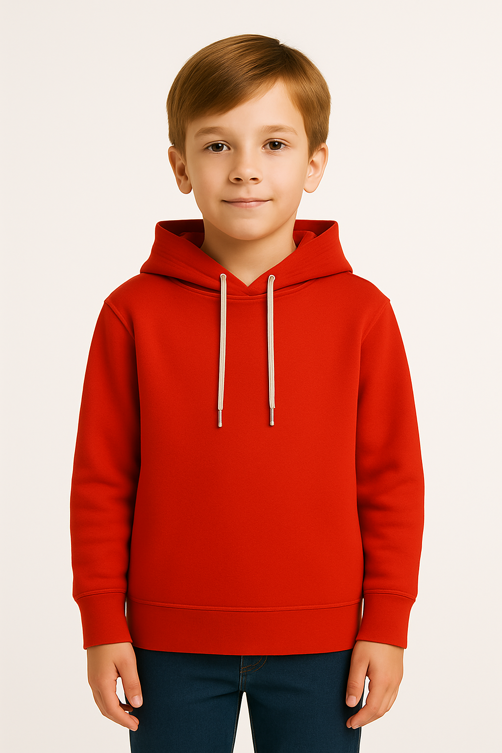 Hoodie para niño rojo clasico