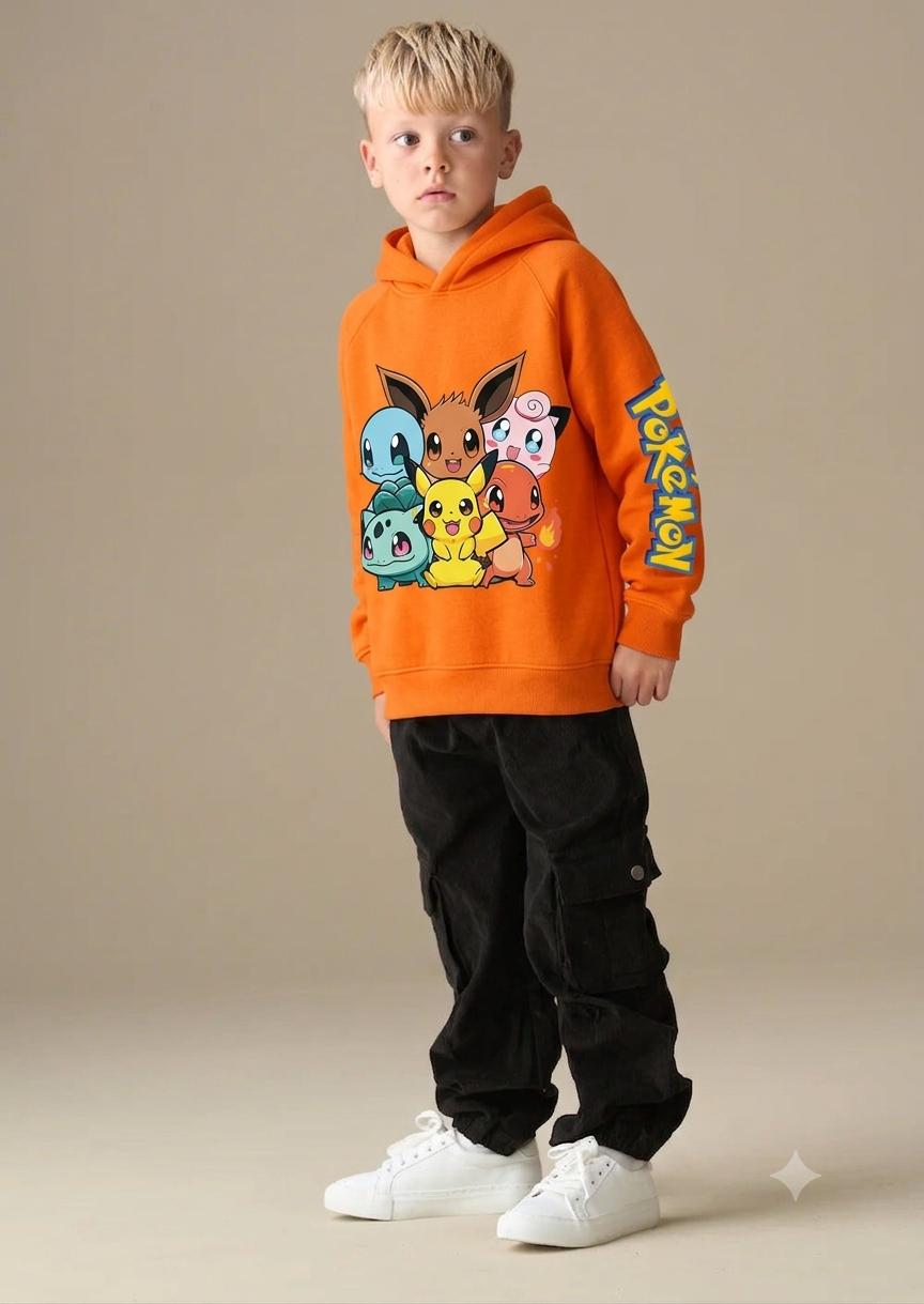 Hoodie de Pokémon puesto por un niño en Bogotá