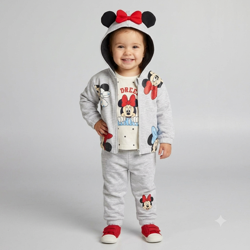 Conjunto de Minnie puesto por una niña en Bogotá